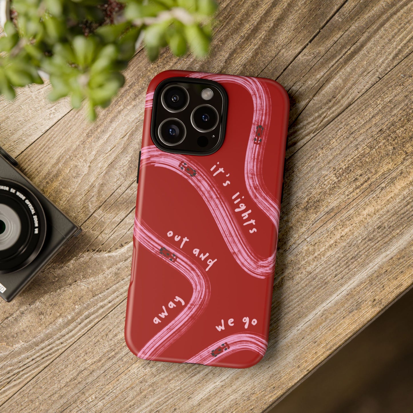 Red and Pink Lights Out F1 Phone Case Design, Trendy F1 Gift, Formula 1 Gift, Cute F1 Phone Case, Unique Formula One Phone Case