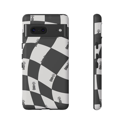 F1 Phone Case Black and White Checkered Design, Trendy F1 Gift, Formula 1 Gift, Cute F1 Phone Case, Unique Formula One Phone Case