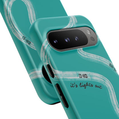 Mercedes F1 Phone Case Painted "its lights out and away we go", Trendy F1 Gift, Formula 1 Gift, Cute F1 Phone Case