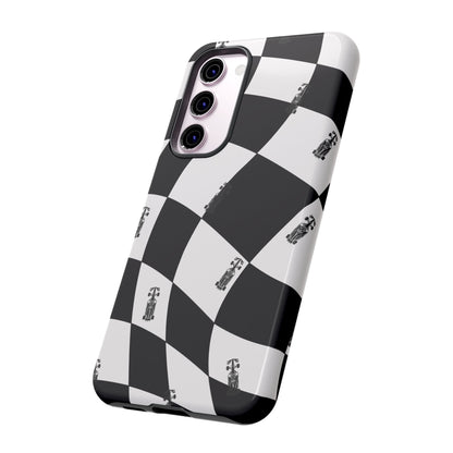 F1 Phone Case Black and White Checkered Design, Trendy F1 Gift, Formula 1 Gift, Cute F1 Phone Case, Unique Formula One Phone Case
