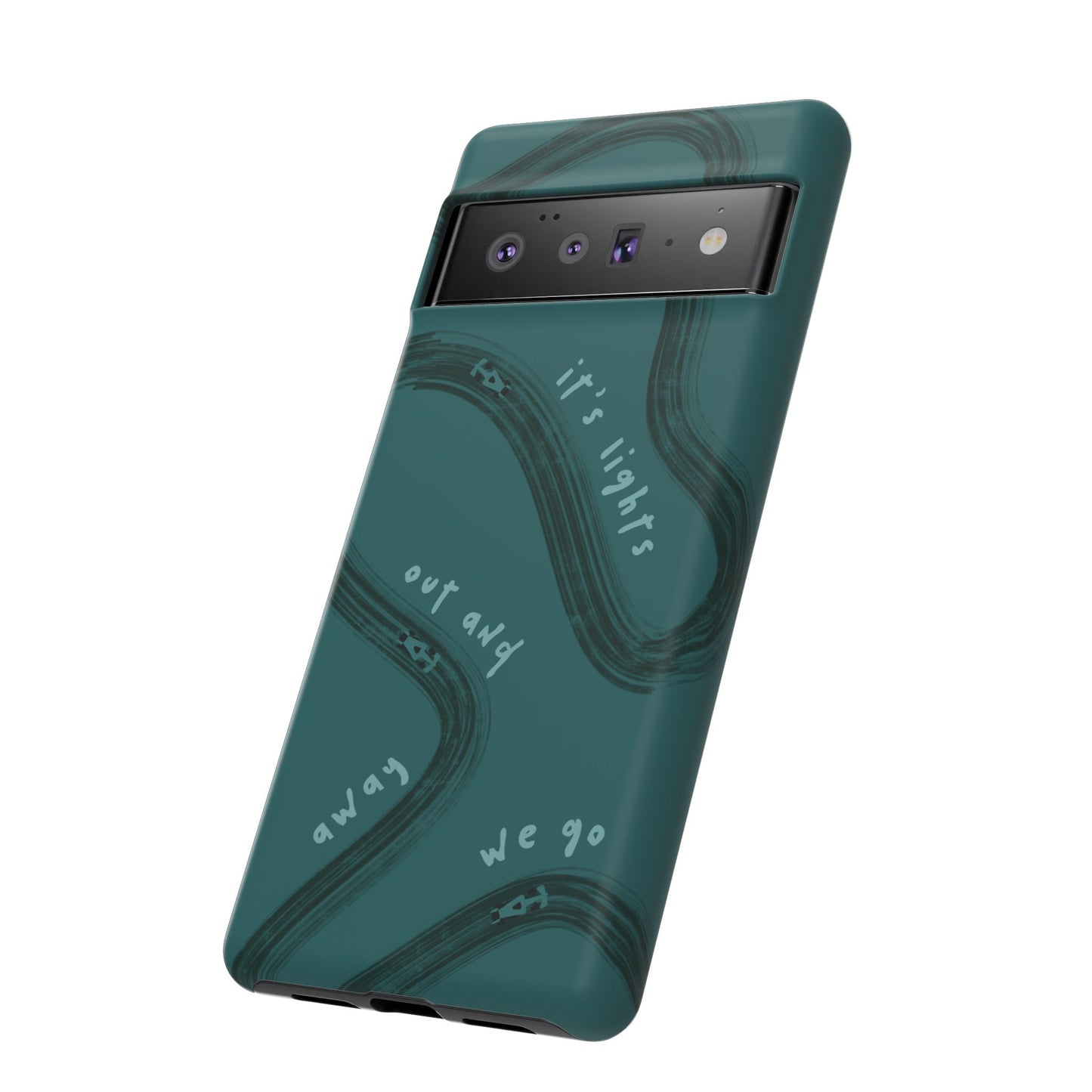 Teal Lights Out F1 Phone Case Design, Trendy F1 Gift, Formula 1 Gift, Cute F1 Phone Case, Unique Formula One Phone Case