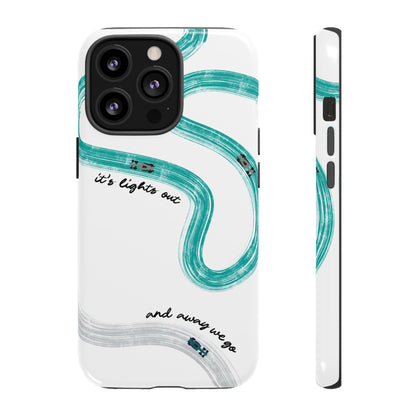 Mercedes F1 Phone Case Painted "its lights out and away we go", Trendy F1 Gift, Formula 1 Gift, Cute F1 Phone Case