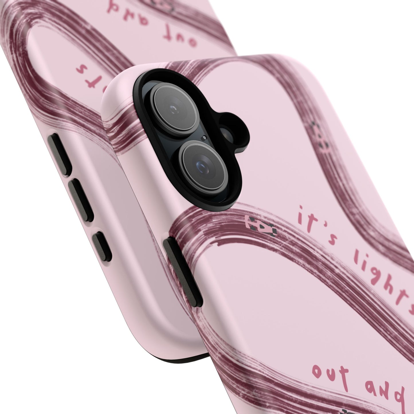 Pink Lights Out F1 Phone Case Design, Trendy F1 Gift, Formula 1 Gift, Cute F1 Phone Case, Unique Formula One Phone Case