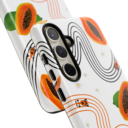 F1 McLaren and Papaya Phone Case , Trendy F1 Gift, Formula 1 Gift, Cute Fruit F1 Phone Case, Unique Phone Case