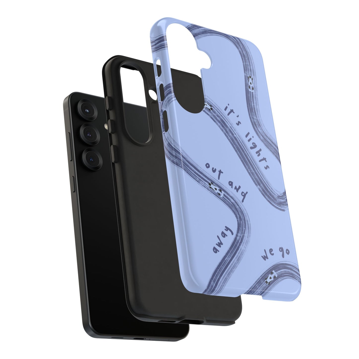 Blue Lights Out F1 Phone Case Design, Trendy F1 Gift, Formula 1 Gift, Cute F1 Phone Case, Unique Formula One Phone Case