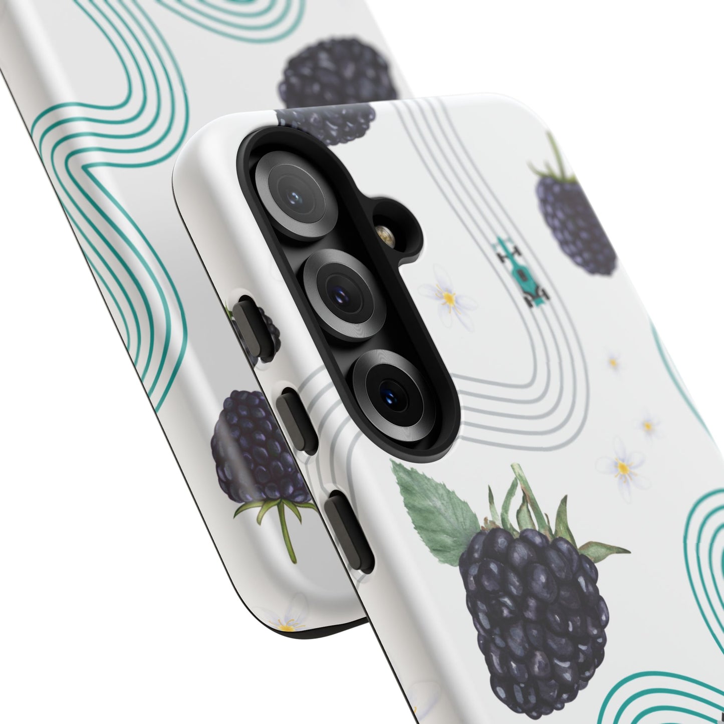 F1 Mercedes and Blackberries Phone Case , Trendy F1 Gift, Formula 1 Gift, Cute Fruit F1 Phone Case, Unique Phone Case