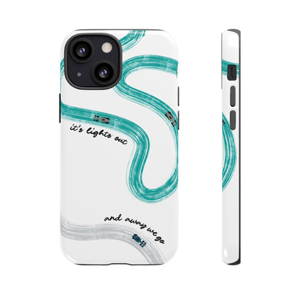 Mercedes F1 Phone Case Painted "its lights out and away we go", Trendy F1 Gift, Formula 1 Gift, Cute F1 Phone Case