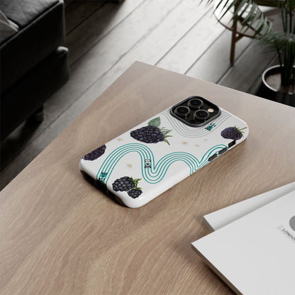 F1 Mercedes and Blackberries Phone Case , Trendy F1 Gift, Formula 1 Gift, Cute Fruit F1 Phone Case, Unique Phone Case