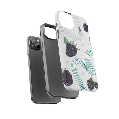 F1 Mercedes and Blackberries Phone Case , Trendy F1 Gift, Formula 1 Gift, Cute Fruit F1 Phone Case, Unique Phone Case