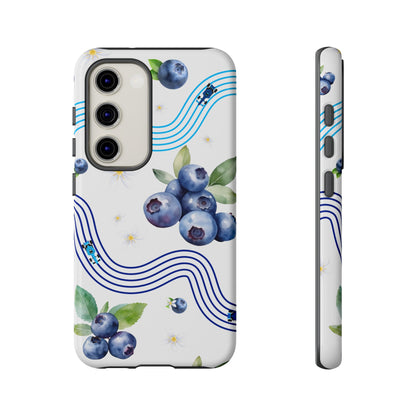 F1 Williams and Blueberries Phone Case, Trendy F1 Gift, Formula 1 Gift, Cute Fruit F1 Phone Case, Unique Phone Case