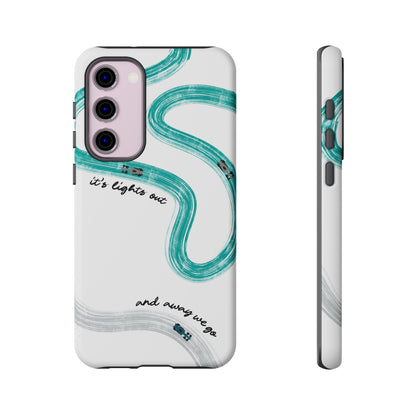 Mercedes F1 Phone Case Painted "its lights out and away we go", Trendy F1 Gift, Formula 1 Gift, Cute F1 Phone Case