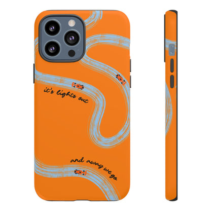 F1 Phone Case McLaren Painted "its lights out and away we go", Trendy F1 Gift, Formula 1 Gift, Cute F1 Phone Case, Phone Case