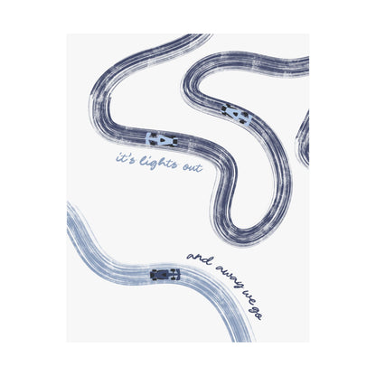 Blue F1 Matte Vertical Poster | F1 Giclée Art Print (US SIZING)