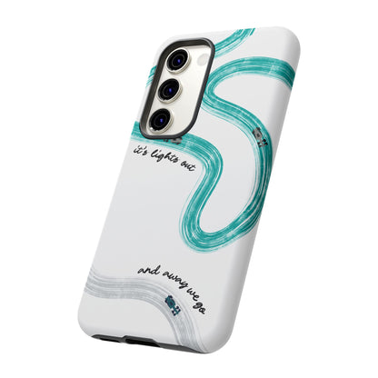 Mercedes F1 Phone Case Painted "its lights out and away we go", Trendy F1 Gift, Formula 1 Gift, Cute F1 Phone Case