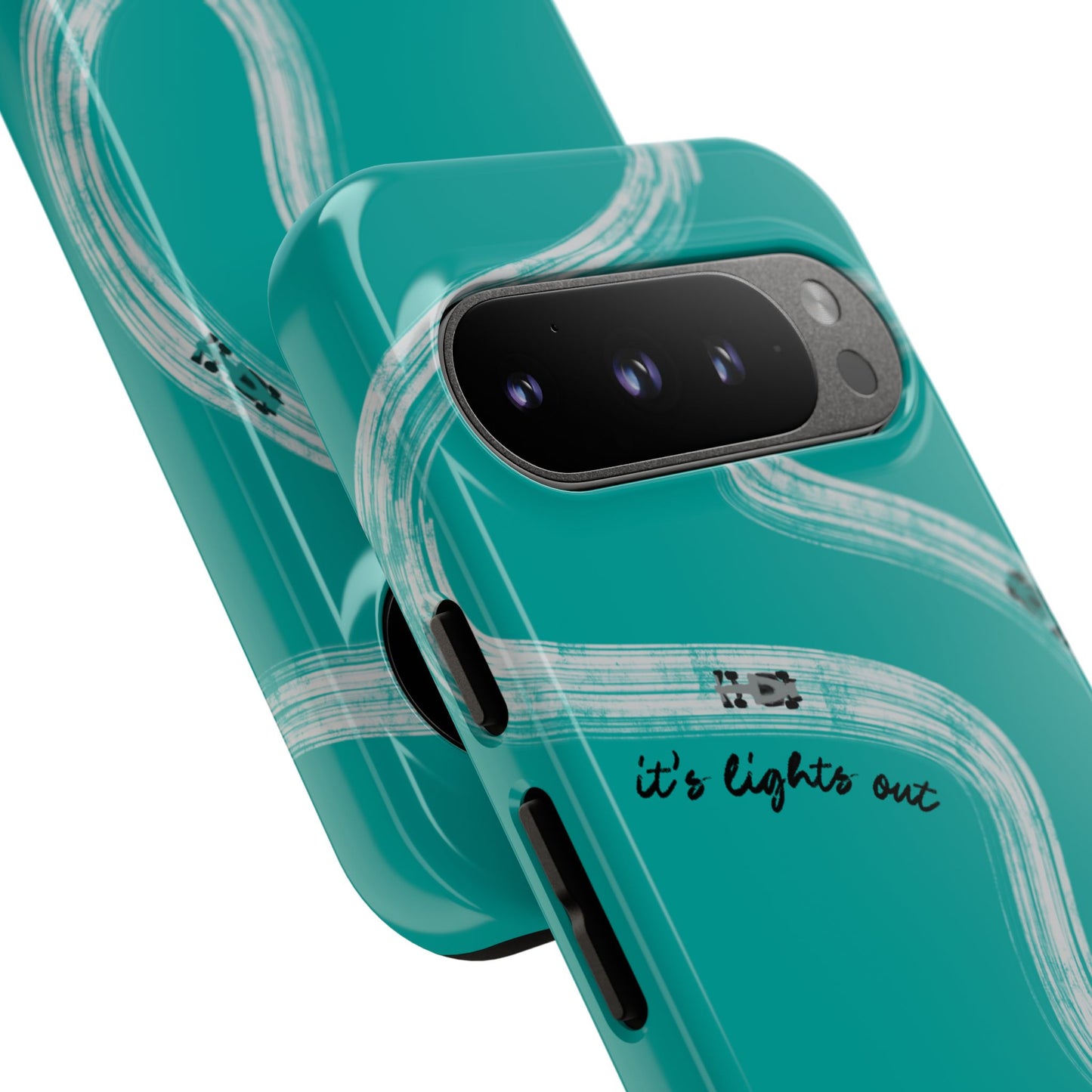 Mercedes F1 Phone Case Painted "its lights out and away we go", Trendy F1 Gift, Formula 1 Gift, Cute F1 Phone Case