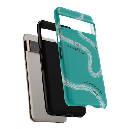 Mercedes F1 Phone Case Painted "its lights out and away we go", Trendy F1 Gift, Formula 1 Gift, Cute F1 Phone Case