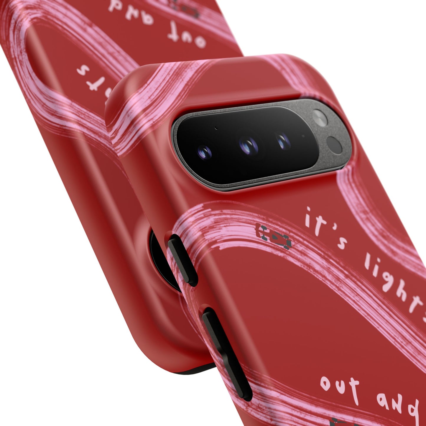 Red and Pink Lights Out F1 Phone Case Design, Trendy F1 Gift, Formula 1 Gift, Cute F1 Phone Case, Unique Formula One Phone Case