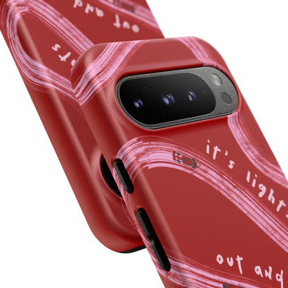 Red and Pink Lights Out F1 Phone Case Design, Trendy F1 Gift, Formula 1 Gift, Cute F1 Phone Case, Unique Formula One Phone Case