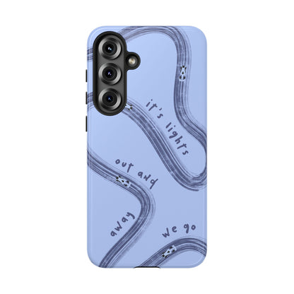 Blue Lights Out F1 Phone Case Design, Trendy F1 Gift, Formula 1 Gift, Cute F1 Phone Case, Unique Formula One Phone Case