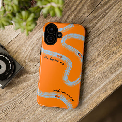 F1 Phone Case McLaren Painted "its lights out and away we go", Trendy F1 Gift, Formula 1 Gift, Cute F1 Phone Case, Phone Case