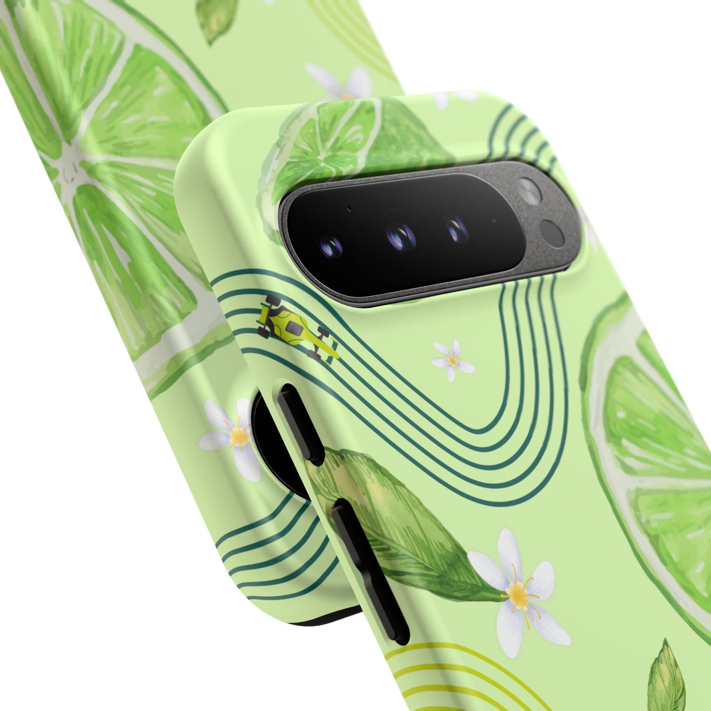 Green F1 Aston Martin and Lime Phone Case, Trendy F1 Gift, Formula 1 Gift, Cute Fruit F1 Phone Case, Unique Phone Case