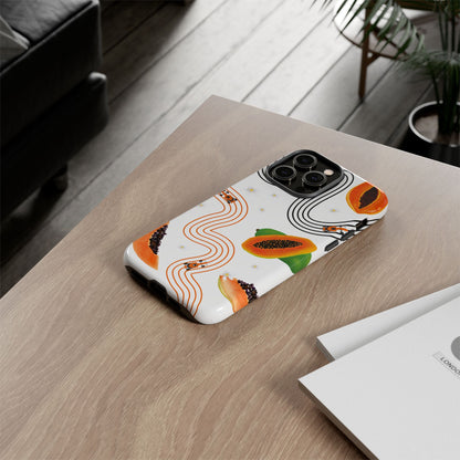 F1 McLaren and Papaya Phone Case , Trendy F1 Gift, Formula 1 Gift, Cute Fruit F1 Phone Case, Unique Phone Case