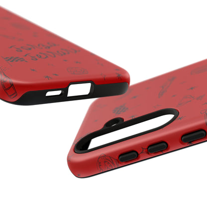 F1 Ferrari Racing Doodle "Forza Ferrari" F1 Phone Case Design
