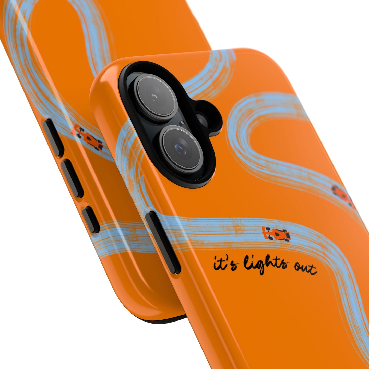 F1 Phone Case McLaren Painted "its lights out and away we go", Trendy F1 Gift, Formula 1 Gift, Cute F1 Phone Case, Phone Case