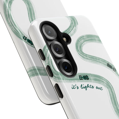 F1 Phone Case Green Painted "its lights out and away we go", Trendy F1 Gift, Formula 1 Gift, Cute F1 Phone Case, Gift for F1 Fans