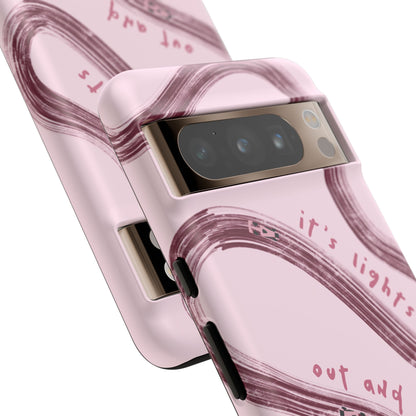 Pink Lights Out F1 Phone Case Design, Trendy F1 Gift, Formula 1 Gift, Cute F1 Phone Case, Unique Formula One Phone Case