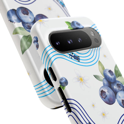 F1 Williams and Blueberries Phone Case, Trendy F1 Gift, Formula 1 Gift, Cute Fruit F1 Phone Case, Unique Phone Case