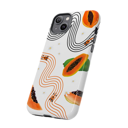 F1 McLaren and Papaya Phone Case , Trendy F1 Gift, Formula 1 Gift, Cute Fruit F1 Phone Case, Unique Phone Case