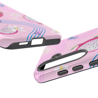 Pink F1 Alpine and Dragonfruit Phone Case, Trendy F1 Gift, Formula 1 Gift, Cute Fruit F1 Phone Case, Unique Phone Case