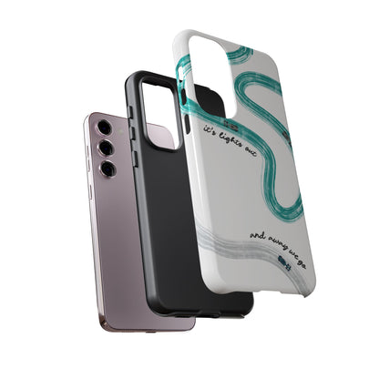 Mercedes F1 Phone Case Painted "its lights out and away we go", Trendy F1 Gift, Formula 1 Gift, Cute F1 Phone Case