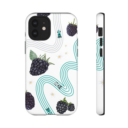 F1 Mercedes and Blackberries Phone Case , Trendy F1 Gift, Formula 1 Gift, Cute Fruit F1 Phone Case, Unique Phone Case