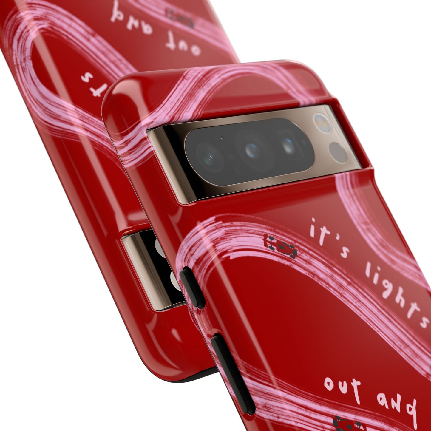 Red and Pink Lights Out F1 Phone Case Design, Trendy F1 Gift, Formula 1 Gift, Cute F1 Phone Case, Unique Formula One Phone Case