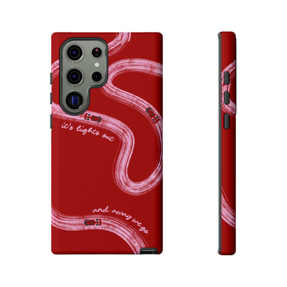 Red and Pink Lights Out F1 Phone Case Design, Trendy F1 Gift, Formula 1 Gift, Cute F1 Phone Case, Unique Formula One Phone Case