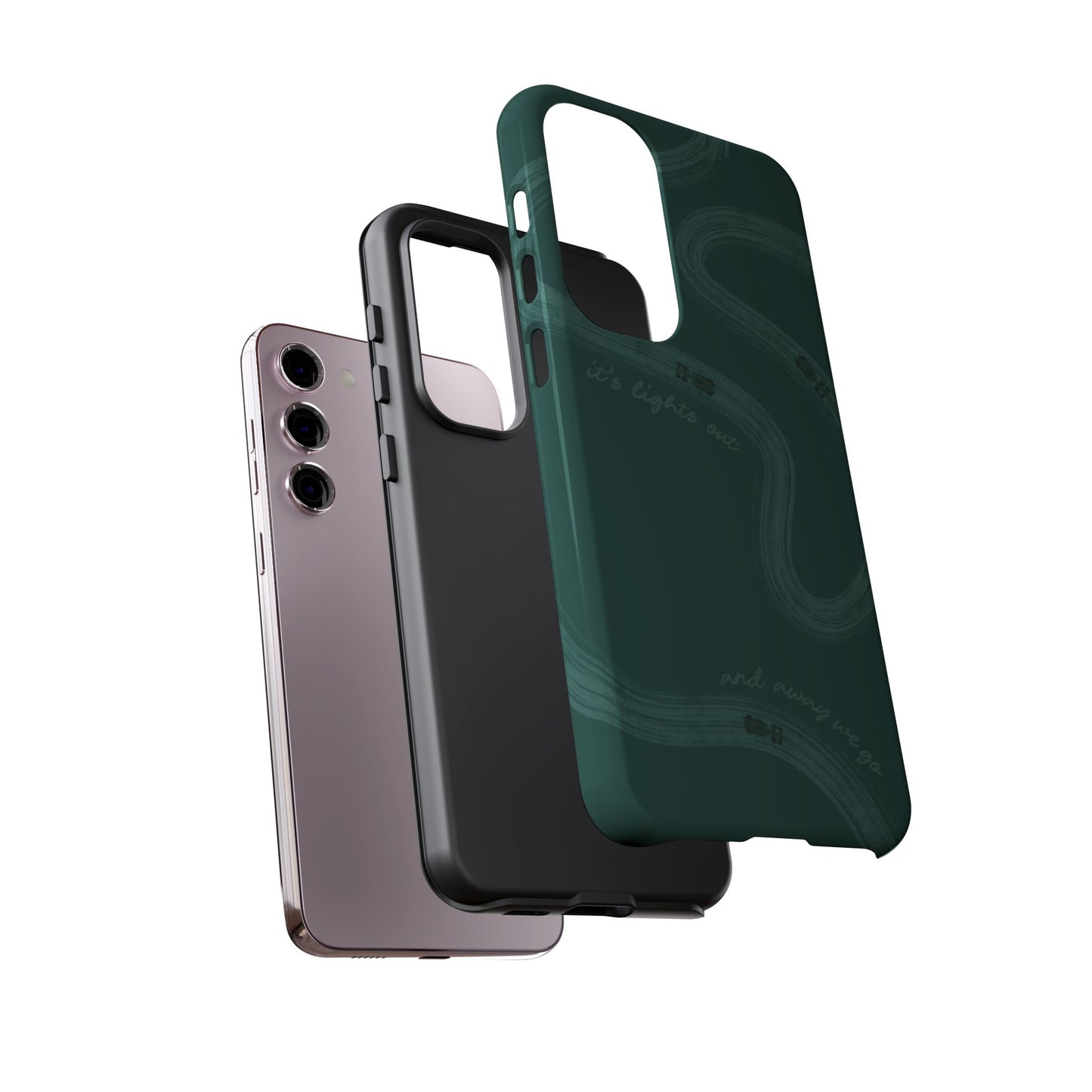 F1 Phone Case Monochrome Green Painted "its lights out and away we go", Trendy F1 Gift, Formula 1 Gift, Cute F1 Phone Case, Phone Case