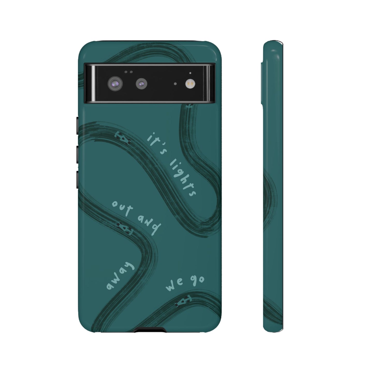 Teal Lights Out F1 Phone Case Design, Trendy F1 Gift, Formula 1 Gift, Cute F1 Phone Case, Unique Formula One Phone Case