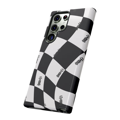 F1 Phone Case Black and White Checkered Design, Trendy F1 Gift, Formula 1 Gift, Cute F1 Phone Case, Unique Formula One Phone Case