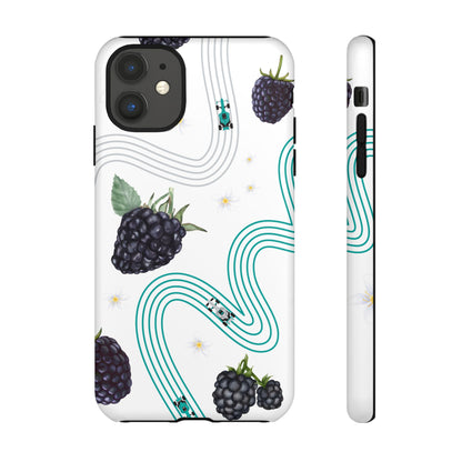 F1 Mercedes and Blackberries Phone Case , Trendy F1 Gift, Formula 1 Gift, Cute Fruit F1 Phone Case, Unique Phone Case