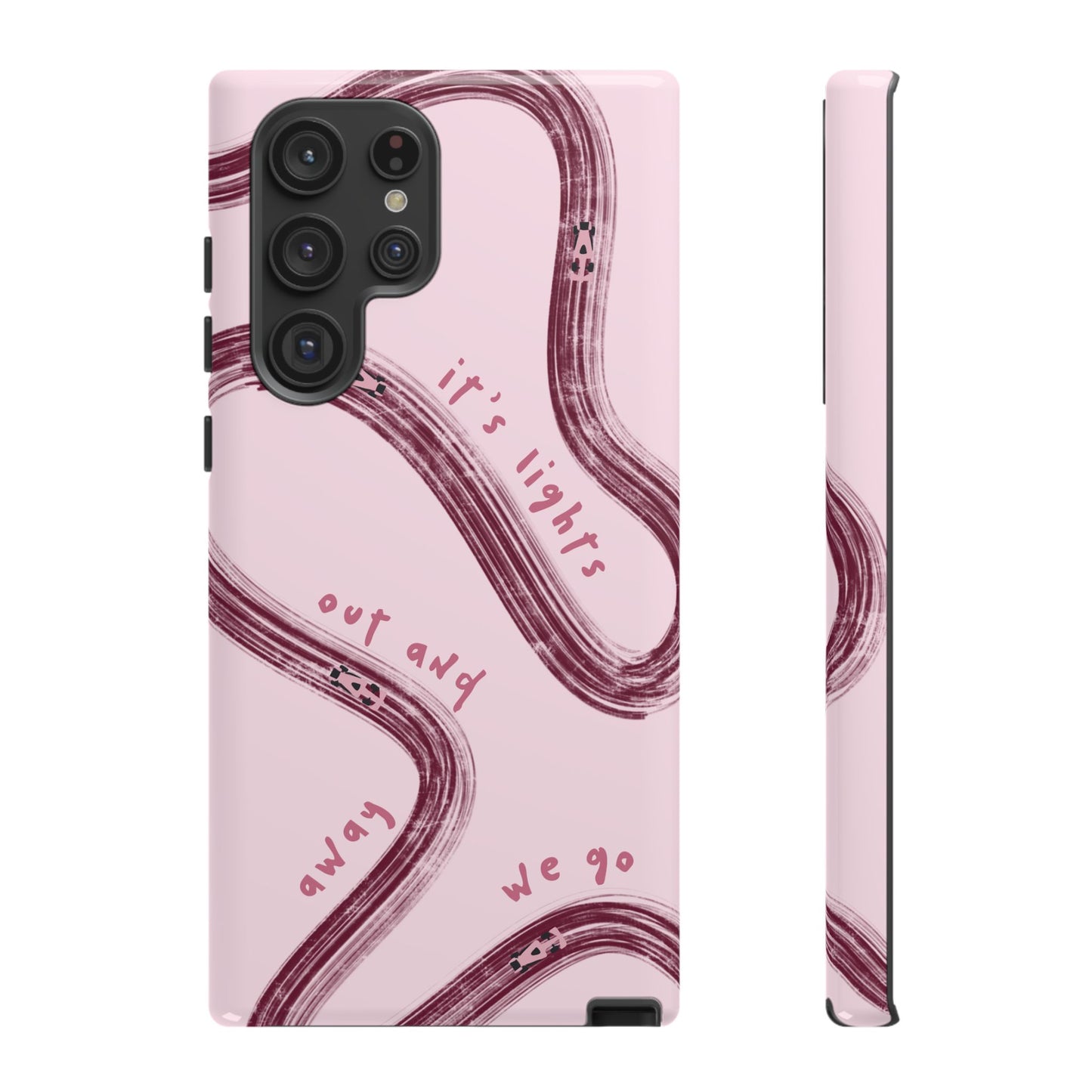 Pink Lights Out F1 Phone Case Design, Trendy F1 Gift, Formula 1 Gift, Cute F1 Phone Case, Unique Formula One Phone Case