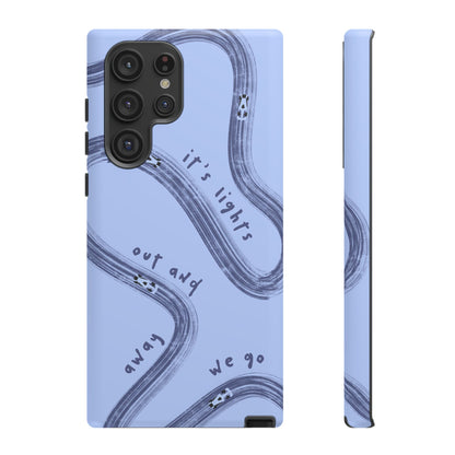 Blue Lights Out F1 Phone Case Design, Trendy F1 Gift, Formula 1 Gift, Cute F1 Phone Case, Unique Formula One Phone Case