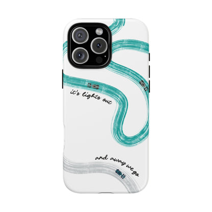 Mercedes F1 Phone Case Painted "its lights out and away we go", Trendy F1 Gift, Formula 1 Gift, Cute F1 Phone Case