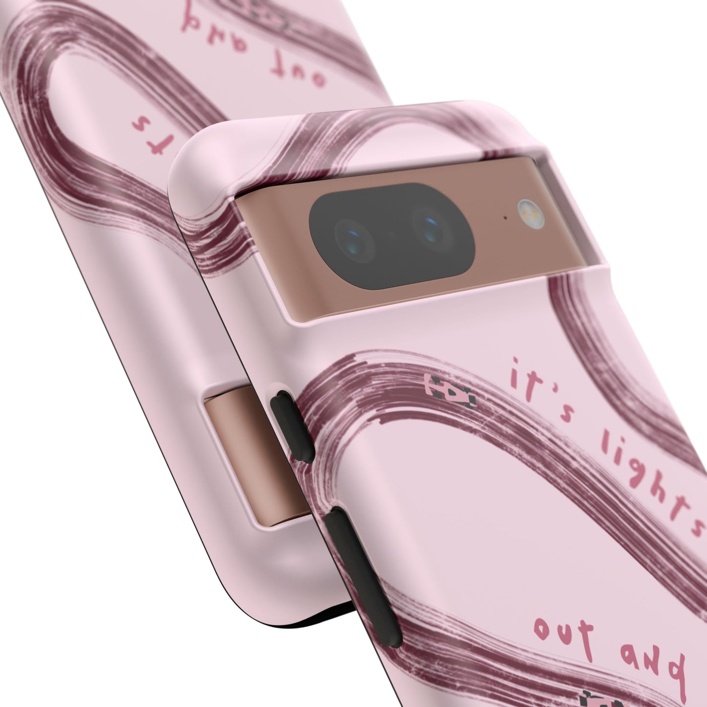 Pink Lights Out F1 Phone Case Design, Trendy F1 Gift, Formula 1 Gift, Cute F1 Phone Case, Unique Formula One Phone Case