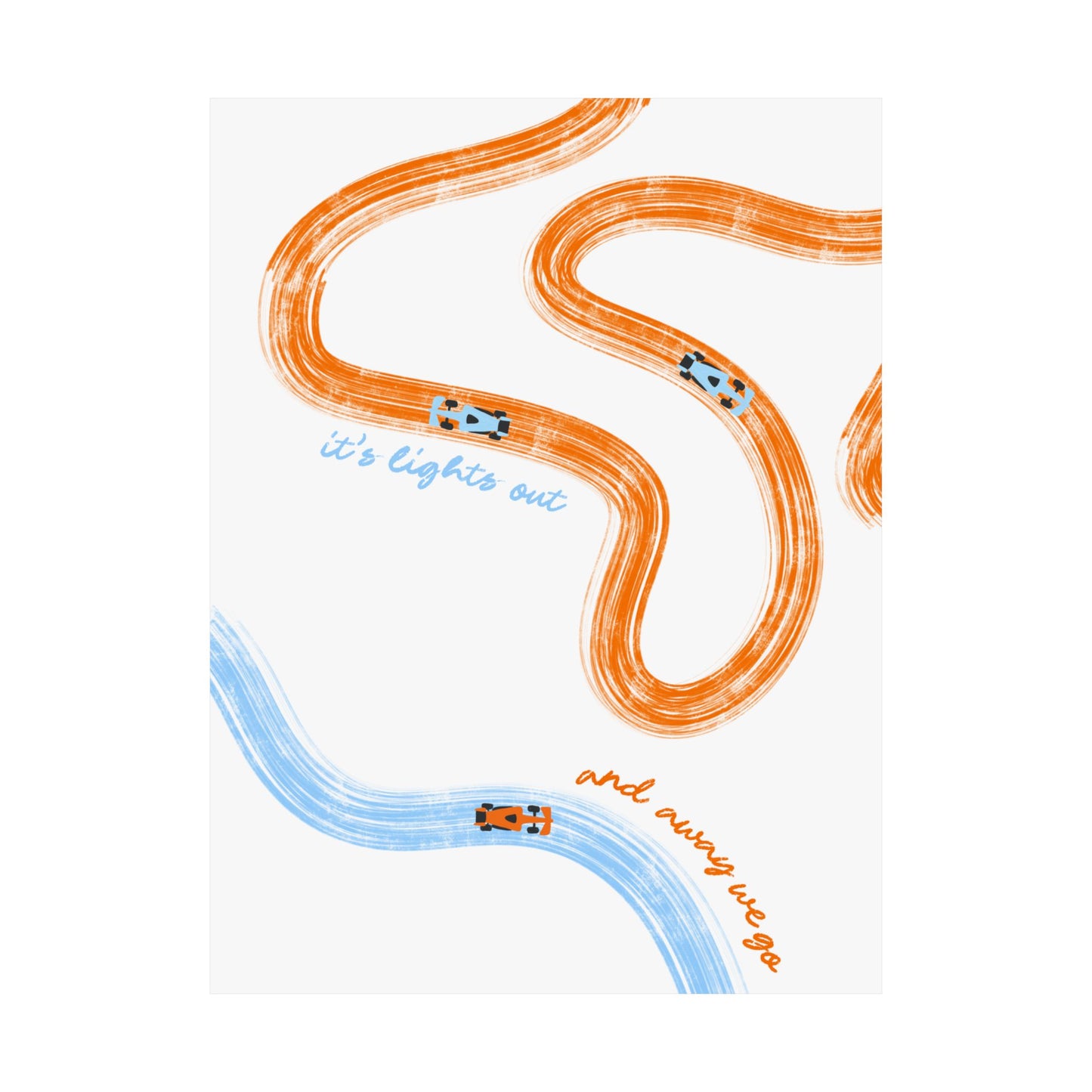 McLaren F1 Matte Vertical Poster | F1 Giclée Art Print (US SIZING)