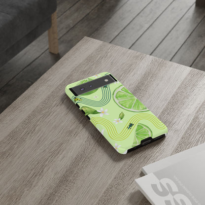 Green F1 Aston Martin and Lime Phone Case, Trendy F1 Gift, Formula 1 Gift, Cute Fruit F1 Phone Case, Unique Phone Case
