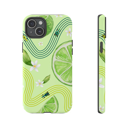 Green F1 Aston Martin and Lime Phone Case, Trendy F1 Gift, Formula 1 Gift, Cute Fruit F1 Phone Case, Unique Phone Case