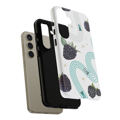F1 Mercedes and Blackberries Phone Case , Trendy F1 Gift, Formula 1 Gift, Cute Fruit F1 Phone Case, Unique Phone Case