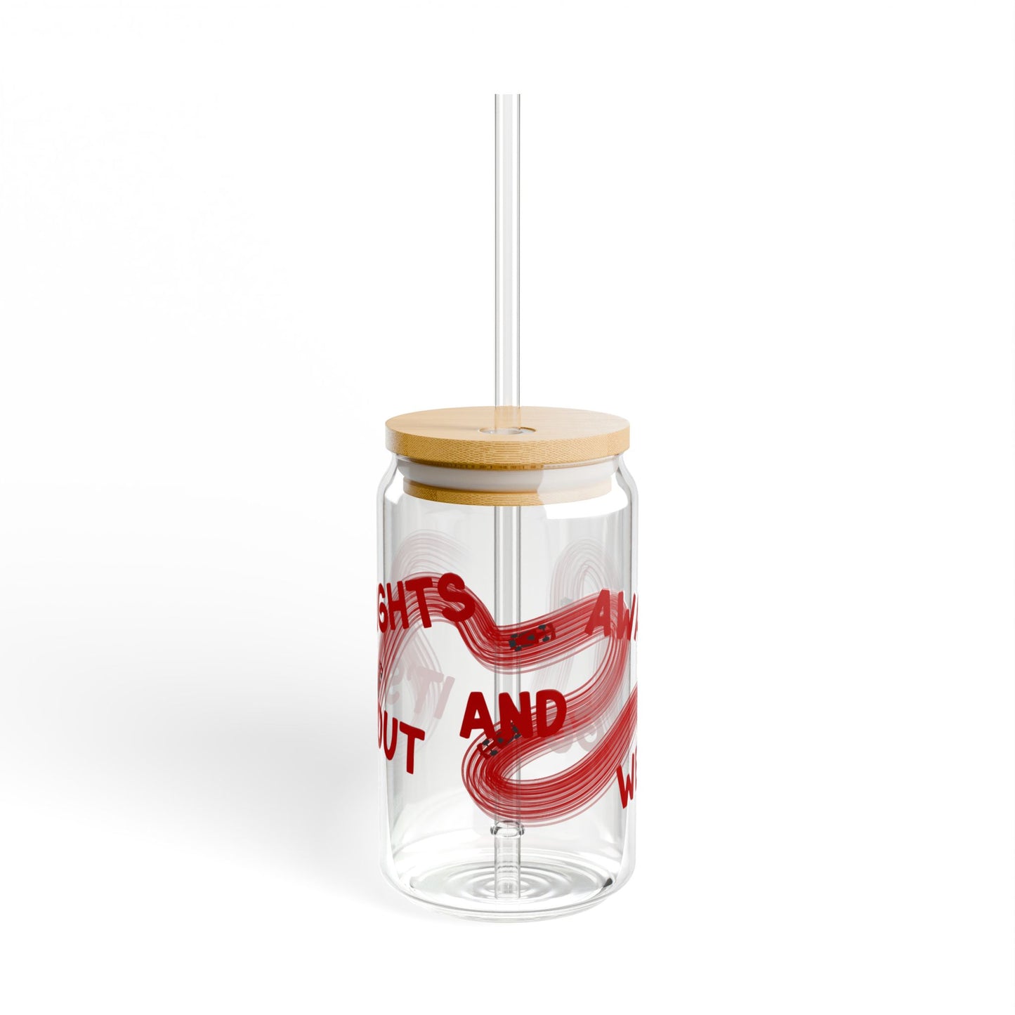F1 Red It's Lights Out sipper glass | 16oz